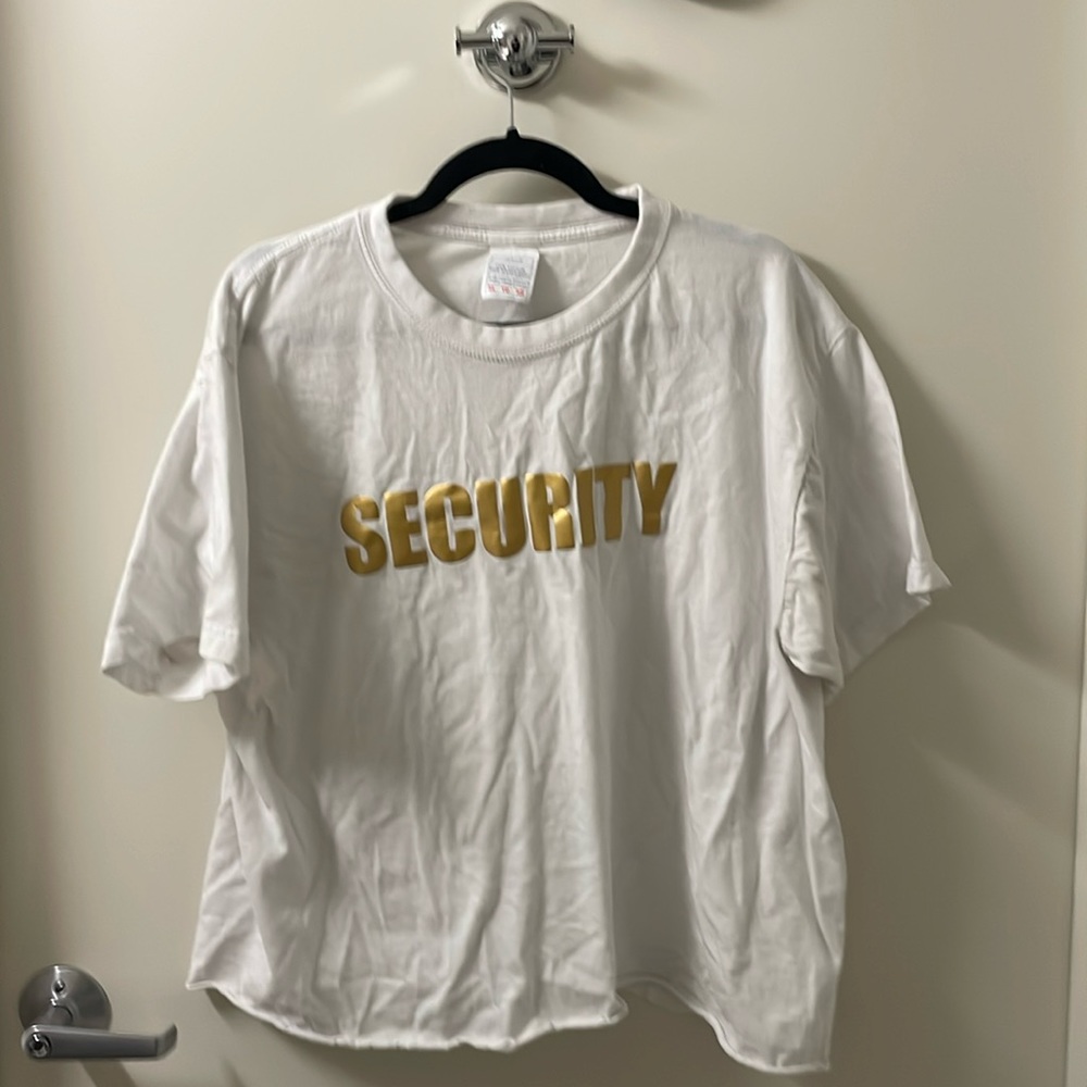 SECURITY Double-Sided Tshirt Gold